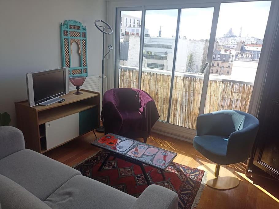 Vue Sur Le Sacre Coeur Montmartre Apartment ปารีส ภายนอก รูปภาพ